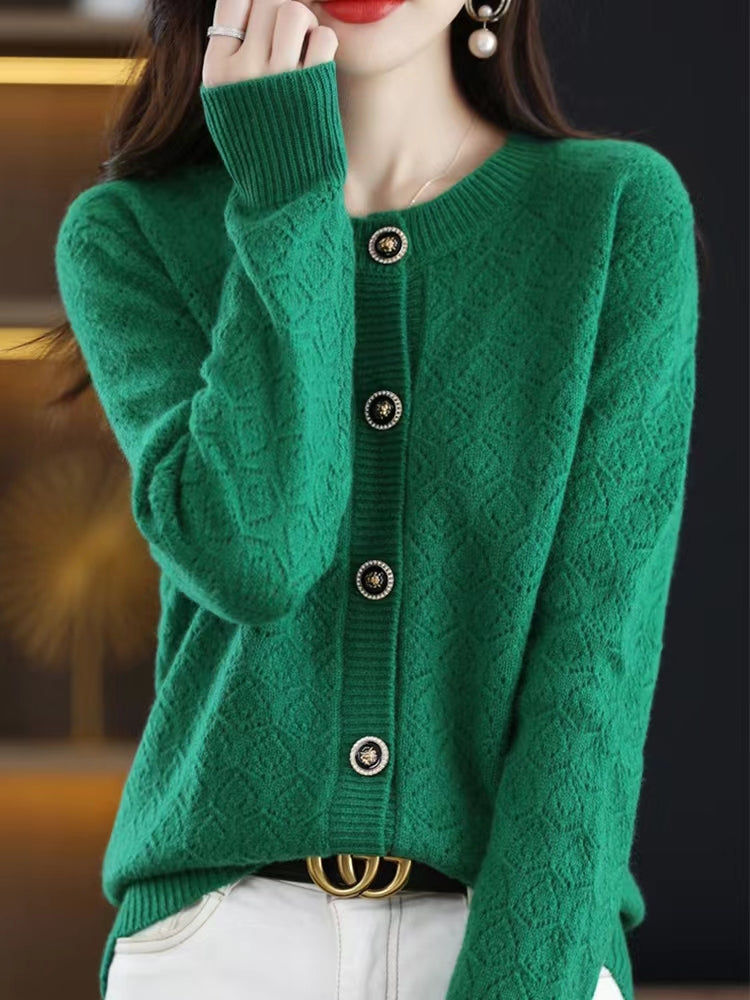 frontline brand special counter Mall withdrawal Label cutting Women's wear cardigan Autumn and winter Cardigan Cashmere Sweater loose coat jacket
