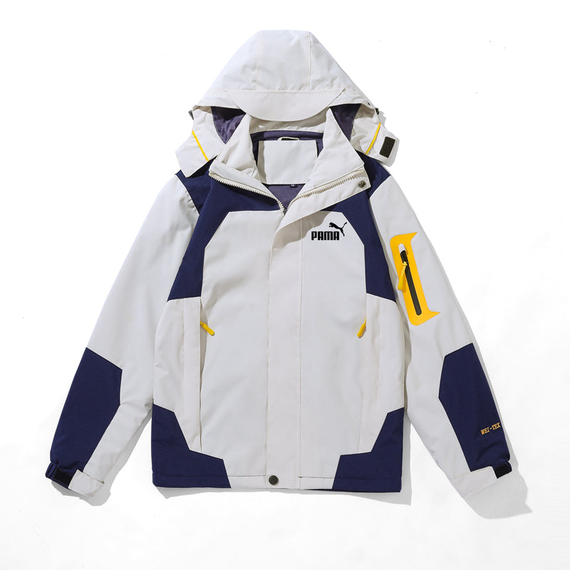 Jacket men and women Autumn and winter ins Chaopai Travel outdoors Three in one pizex Windbreak removable lovers loose coat