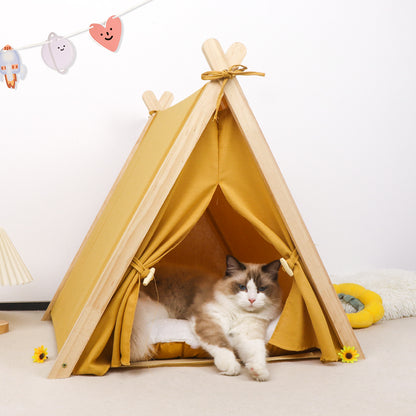 Cat's nest winter keep warm closed Four Seasons General Pet nest Miniature dog Kittens Kitty Tent Removable and washable kennel
