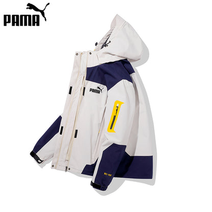 Jacket men and women Autumn and winter ins Chaopai Travel outdoors Three in one pizex Windbreak removable lovers loose coat