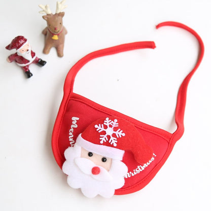 Dog Kitty christmas Hat Saliva towel Bib poodle Fadou Pomeranian Autumn and winter Pets Clothes & Accessories Dress up