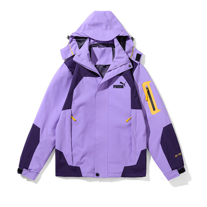 Jacket men and women Autumn and winter ins Chaopai Travel outdoors Three in one pizex Windbreak removable lovers loose coat