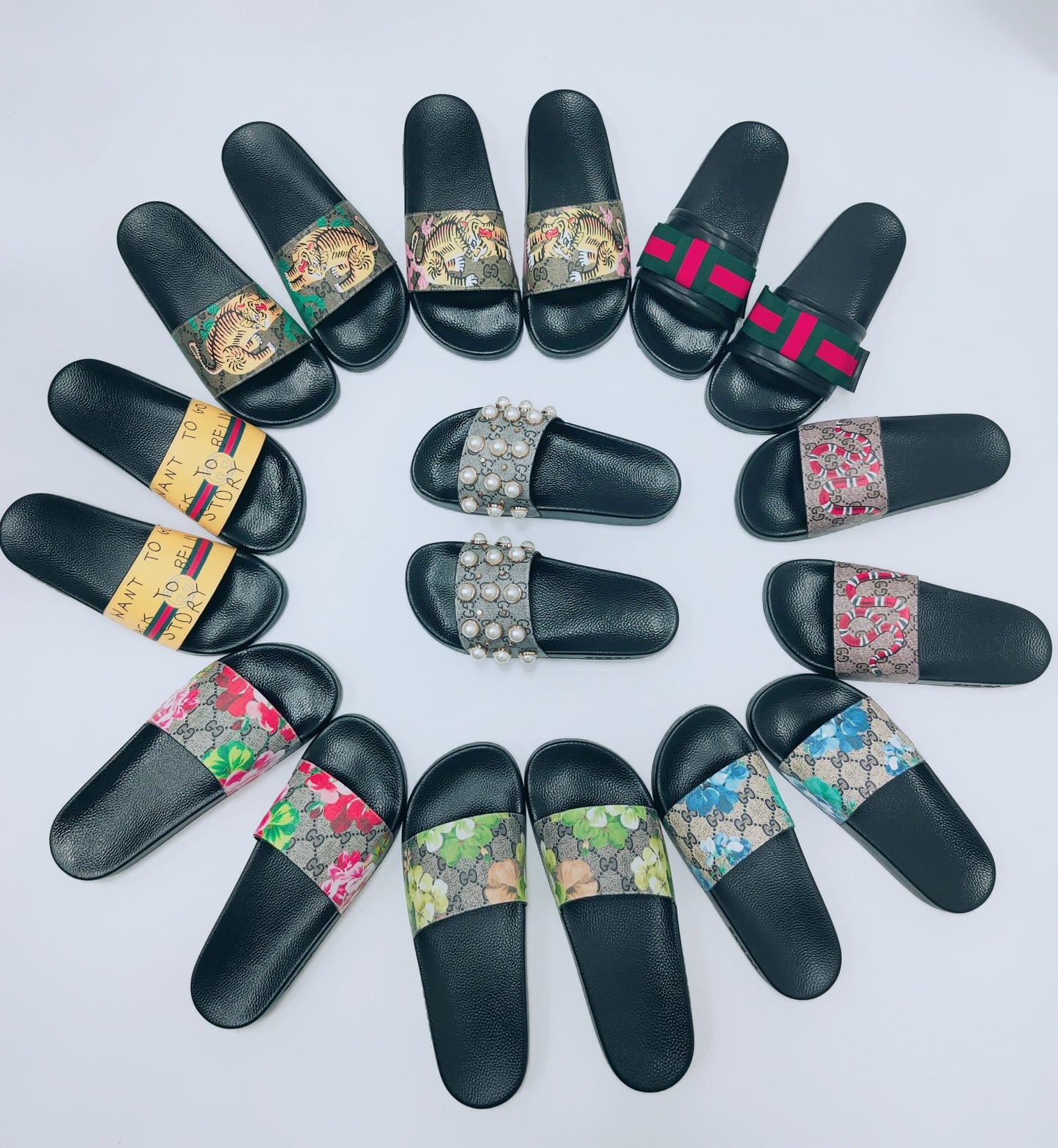 European station Tiger head Flip flop men and women Couple slipper summer Versatile Sandals soft sole non-slip sandy beach Sandals