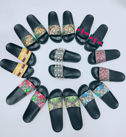 European station Tiger head Flip flop men and women Couple slipper summer Versatile Sandals soft sole non-slip sandy beach Sandals