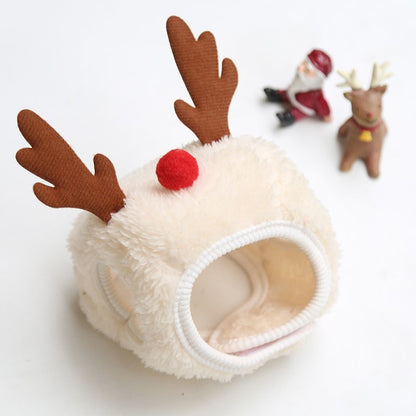 Dog Kitty christmas Hat Saliva towel Bib poodle Fadou Pomeranian Autumn and winter Pets Clothes & Accessories Dress up