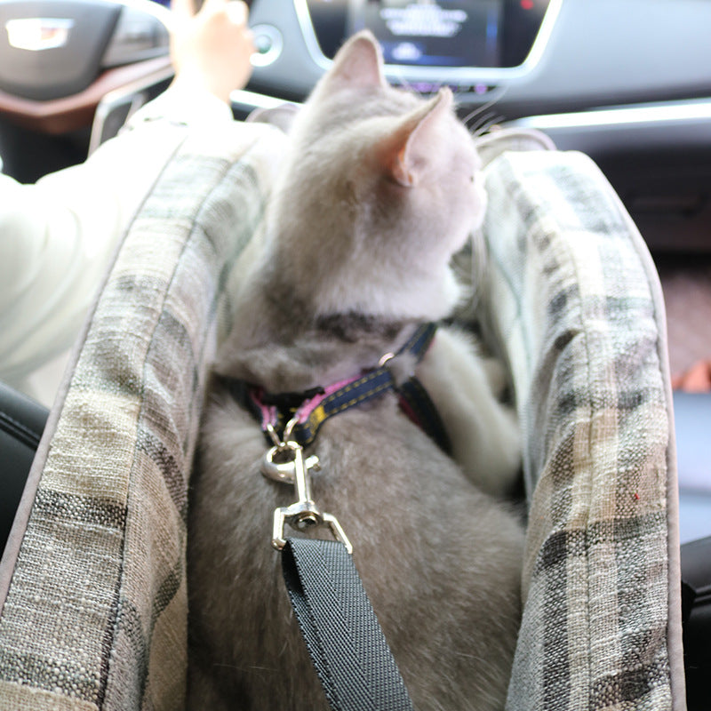 Pets Central control Vehicle pad Dog go out Travel artifact Anti dirty Safety seat Cat and dog Travel Portable Amazon