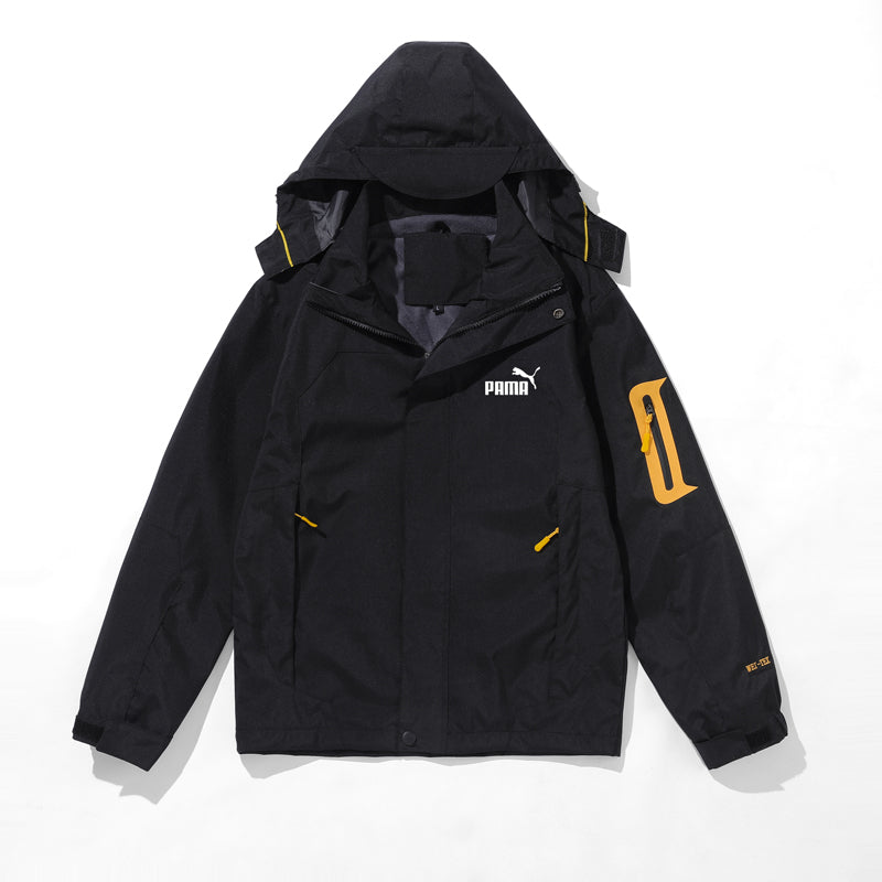 Jacket men and women Autumn and winter ins Chaopai Travel outdoors Three in one pizex Windbreak removable lovers loose coat