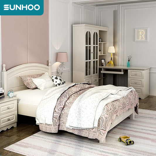 Shuanghu Furniture   Children bed girl Princess Bed 1.5 rice Child bed 1.2 rice teenagers bedroom furniture 13M 5