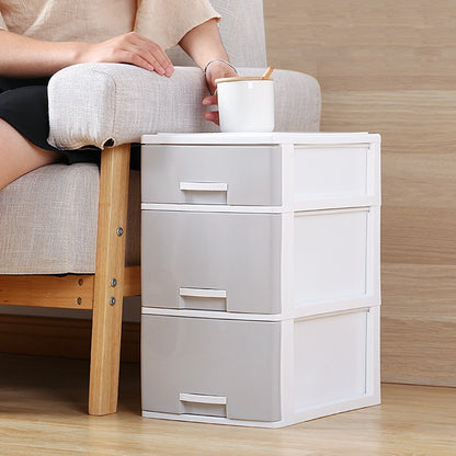 desktop  lock Plastic Drawer type data office furniture storage box storage box File cabinet A4 file 。