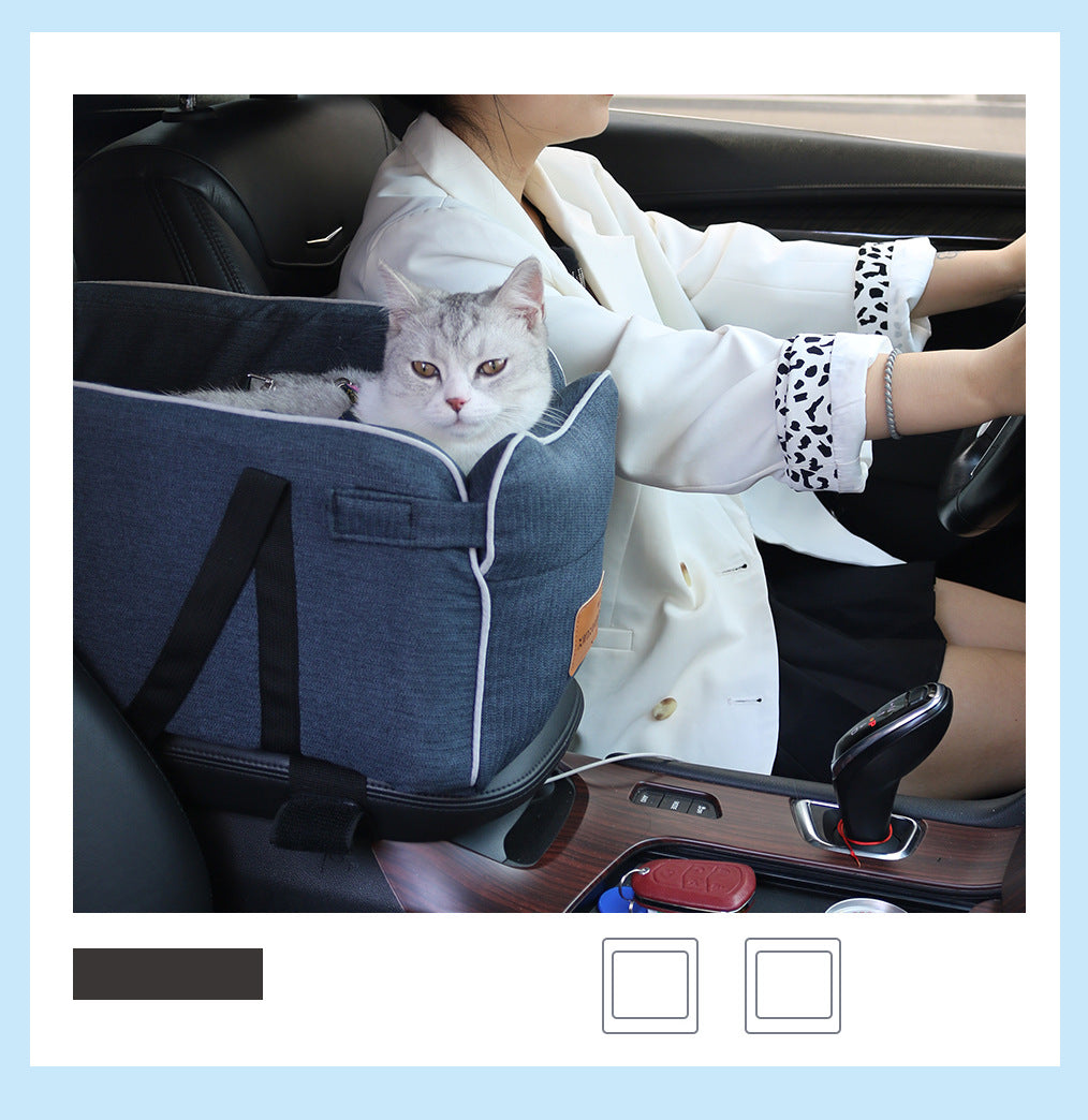 Pets Central control Vehicle pad Dog go out Travel artifact Anti dirty Safety seat Cat and dog Travel Portable Amazon