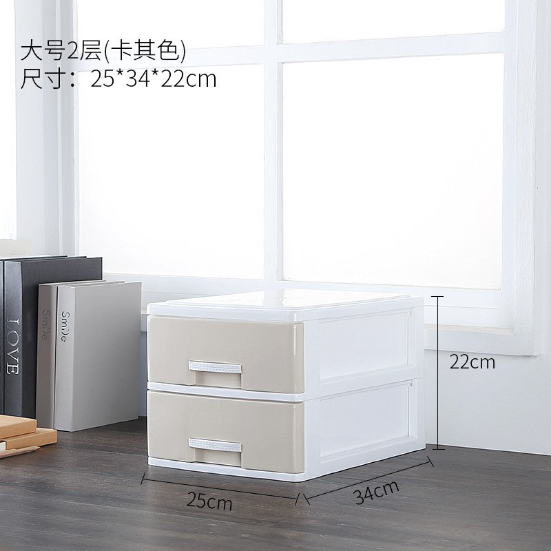 desktop  lock Plastic Drawer type data office furniture storage box storage box File cabinet A4 file 。