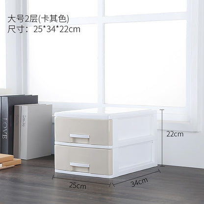 desktop  lock Plastic Drawer type data office furniture storage box storage box File cabinet A4 file 。