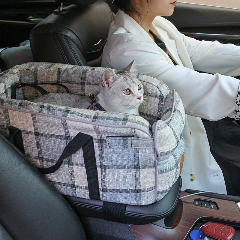 Pets Central control Vehicle pad Dog go out Travel artifact Anti dirty Safety seat Cat and dog Travel Portable Amazon