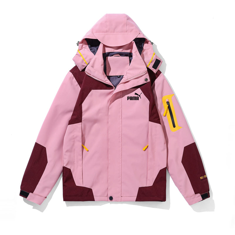 Jacket men and women Autumn and winter ins Chaopai Travel outdoors Three in one pizex Windbreak removable lovers loose coat