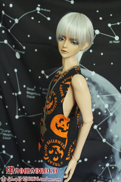 【 Cat's nest 】 Uncle 34 branch BJD Halloween Pumpkin High fork motion vest men's wear Daily payment bjd
