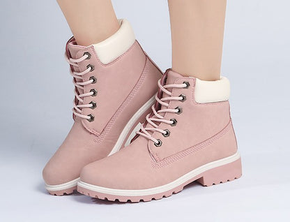 Autumn and winter men and women Couple boots Britain Two cotton Martin boots Tooling boots Cotton boots leisure time leather shoes Women's Boots Gao Bang Men's Shoes